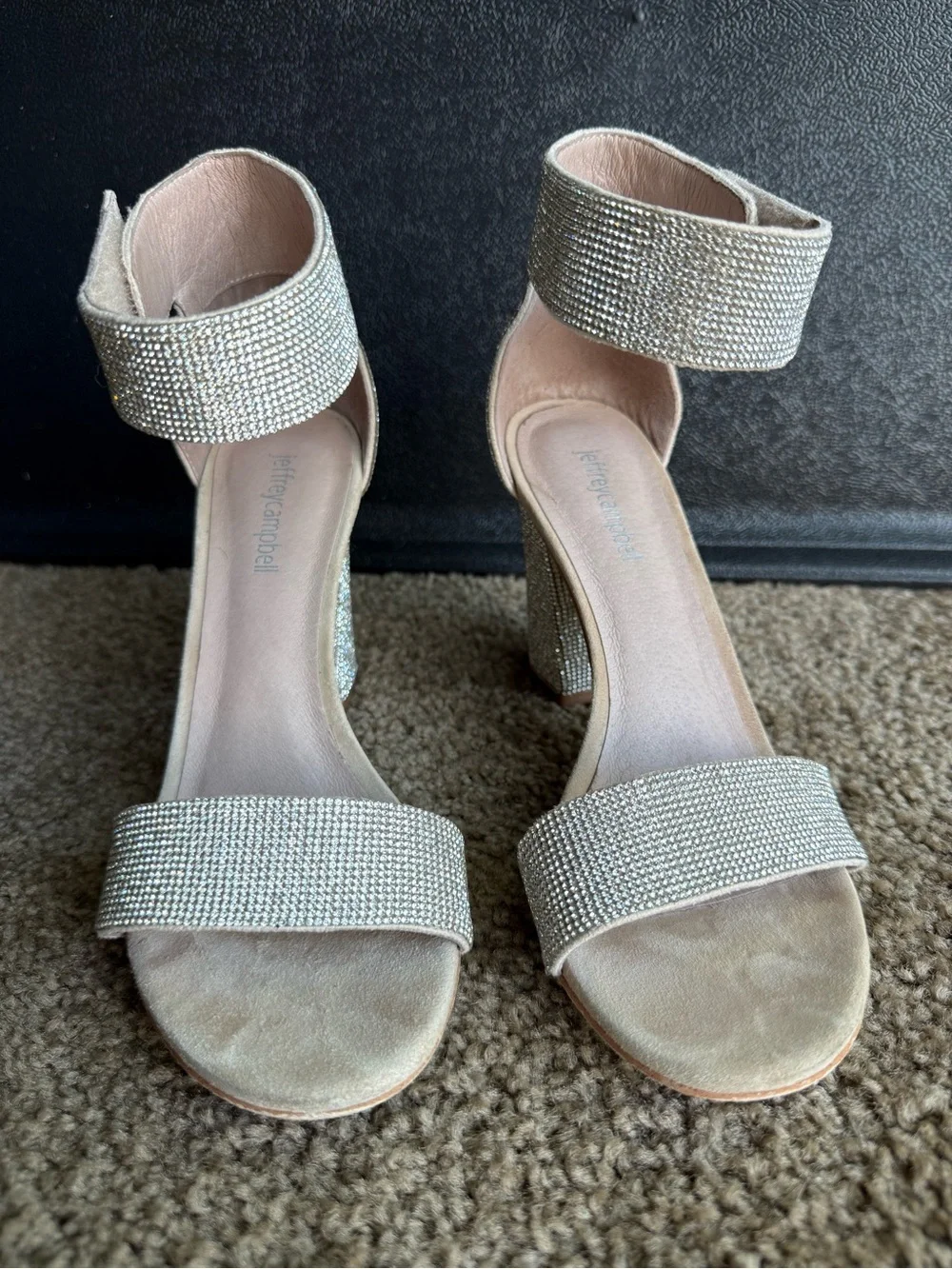 Jeffrey Campbell Lindsay Champagne Heels Women’s Size 8.5